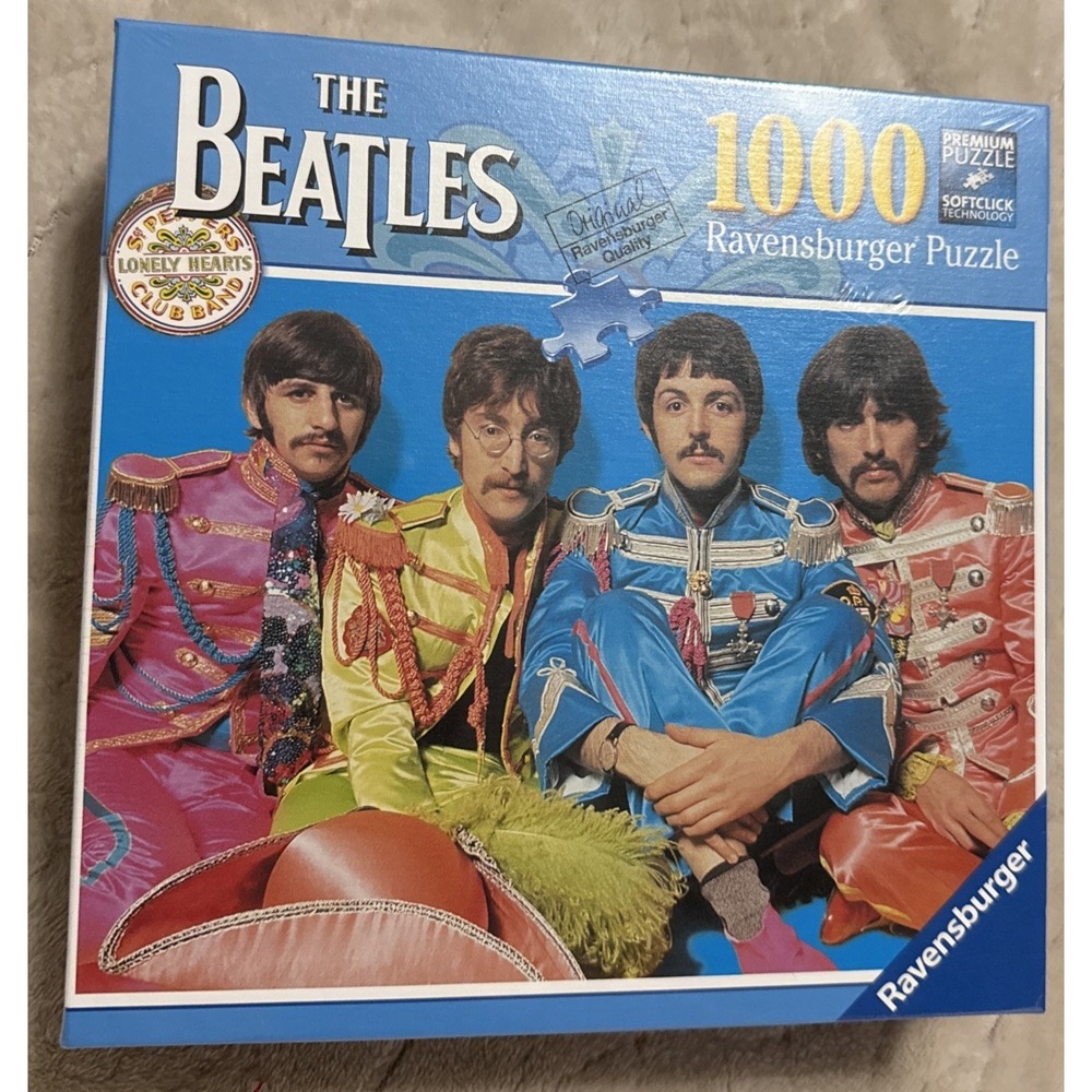 Ravensburger The Beatles Sgt Pepper 1000 Piece Jig Saw Puzzle 20"x27" New Sealed